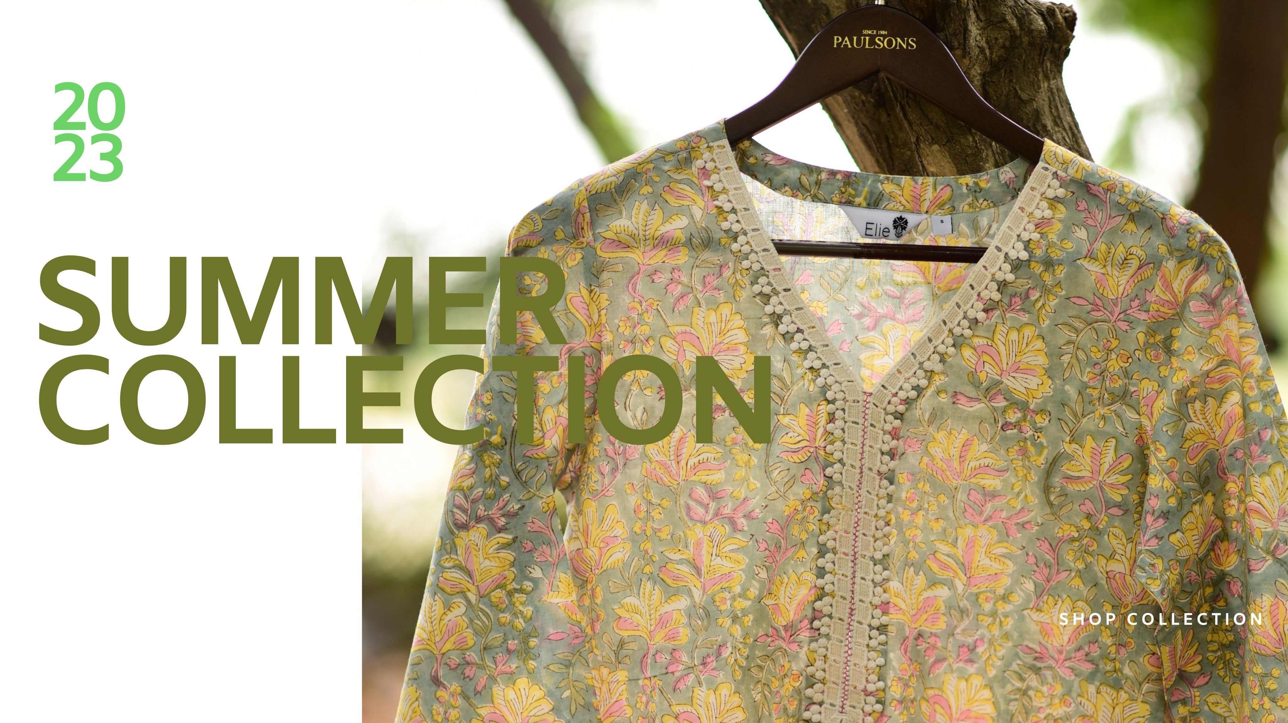 women's ready-to-wear Summer Collection 2023 Light Green Pure Cotton Hand Block Printed Ready-To-Wear Co-ord Set With Pant