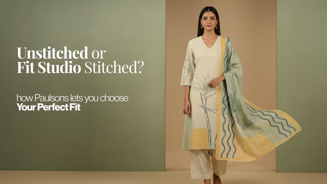 Unstitched or Custom Stitched Suits Online India