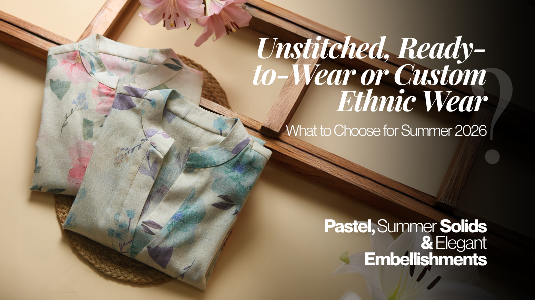 unstitched vs ready to wear vs custom ethnic wear for summer 2026