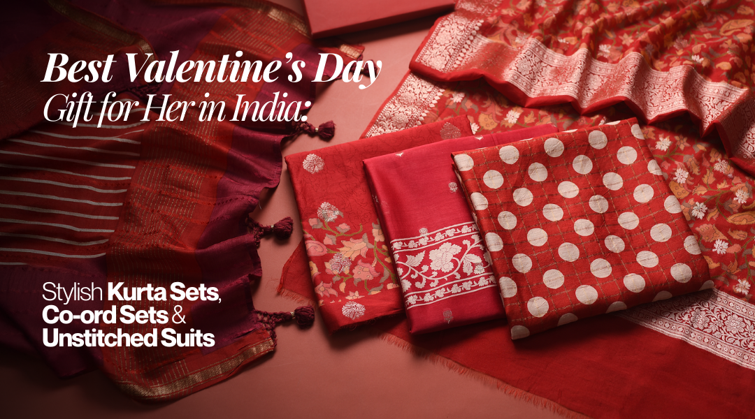 Best Valentine’s Day Gift for Her in India: Stylish Kurta Sets, Co-ord Sets & Unstitched Suits