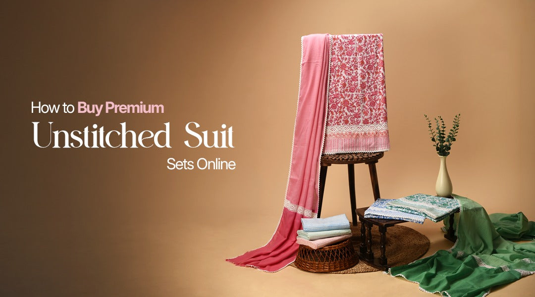 How to Buy Premium Unstitched Suit Sets Online