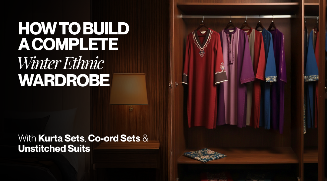 How to Build a Complete Winter Ethnic Wardrobe with Kurta Sets, Co-ord Sets & Unstitched Suits