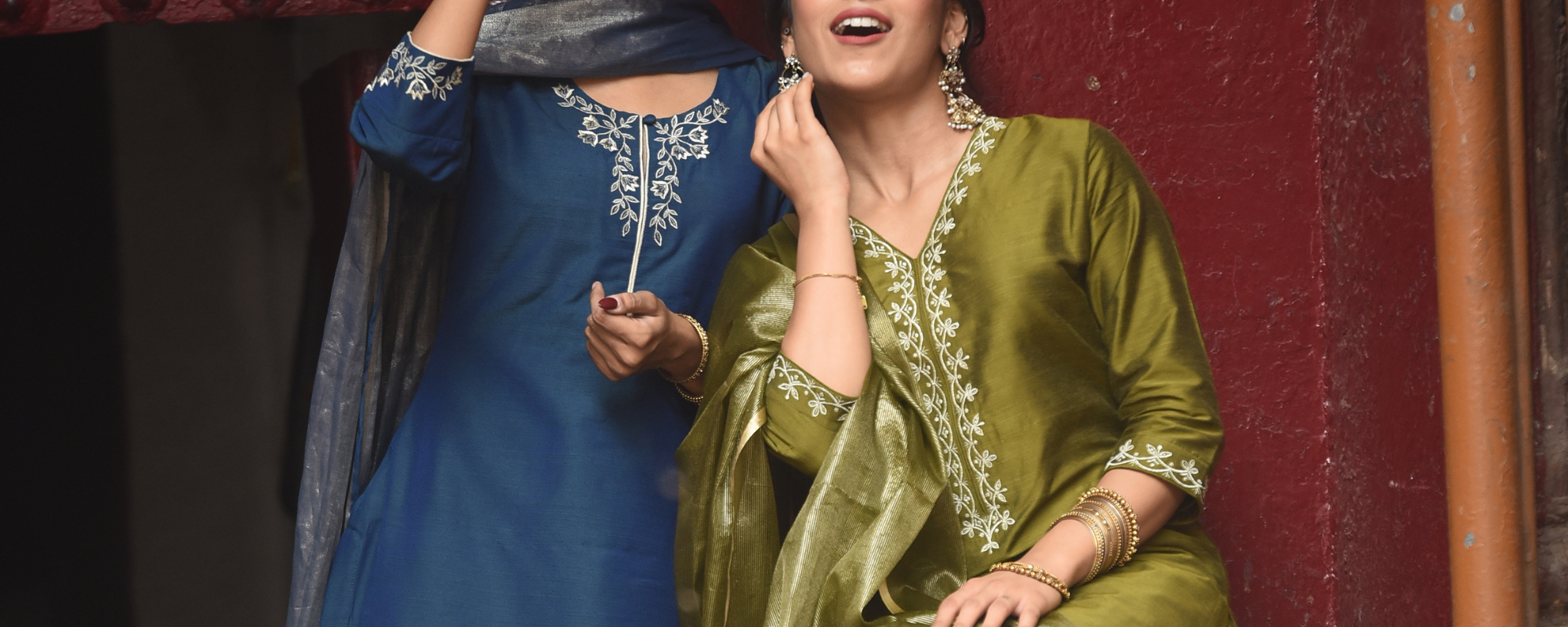 Buy Cotton Silk Kurta Set Regular Fit with Dupatta